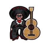 Artist Chuck Wagon Mexican Senor Guitar Patch Mariachi Band Iron On Applique