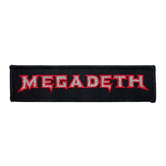 Megadeth Band Name Logo Patch Heavy Thrash Metal Embroidered Iron On Applique