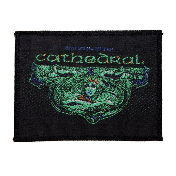 Cathedral Soul Sacrifice Rectangle Patch Band Name Doom Metal Sew On Applique