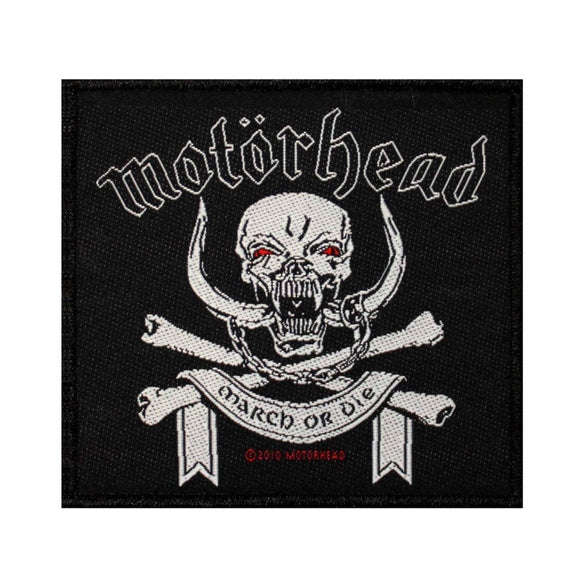Motorhead March or Die Patch Album Cover Art Heavy Metal Woven Sew On Applique