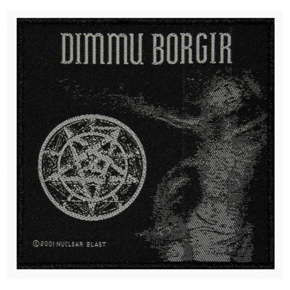 Dimmu Borgir Pentagram And Shadow Patch Black Metal Music Woven Sew On Applique