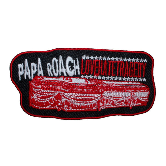 Papa Roach Love Hate Tragedy Patch Album Rock Band Embroidered Iron On Applique
