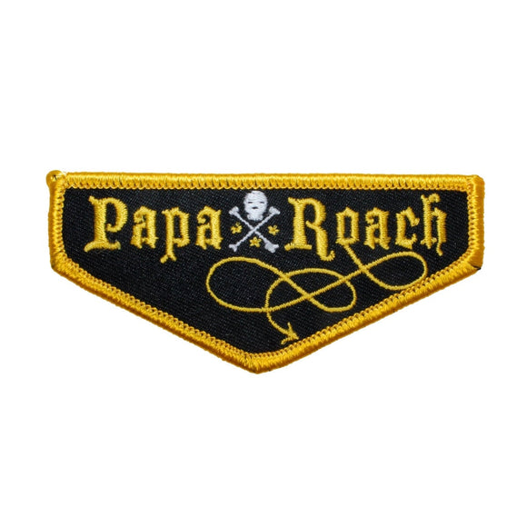 Papa Roach Band Name Badge Patch Rock Metal Music Embroidered Iron On Applique