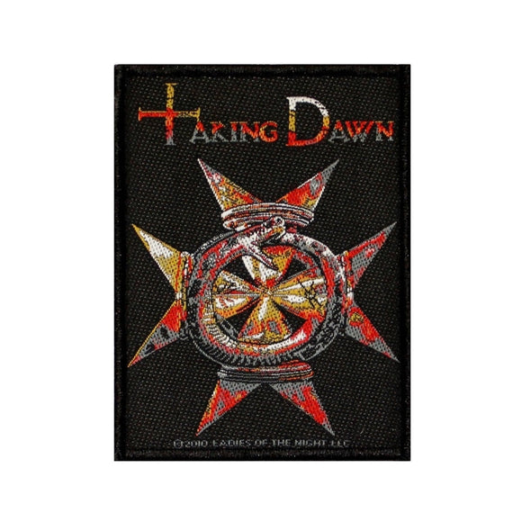 Taking Dawn Time to Burn Patch Cover Art Rock Metal Music Woven Sew On Applique