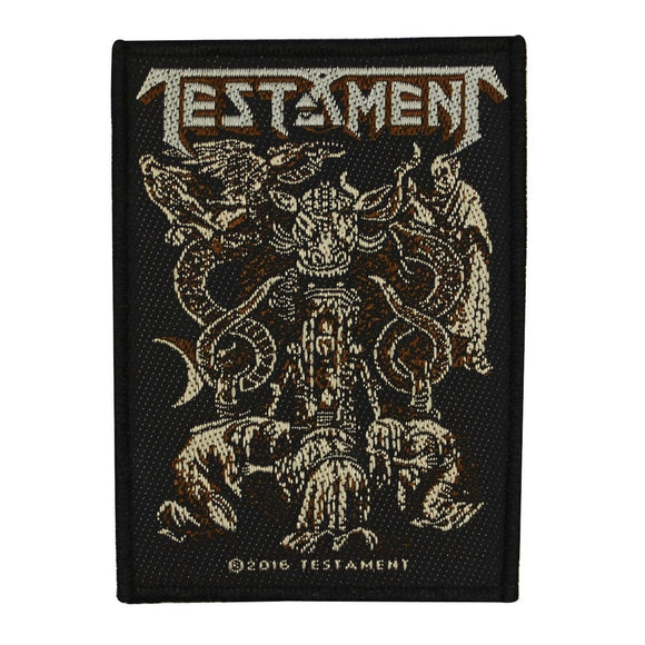 Testament Demonarchy Patch Thrash Metal Music Band Art Woven Sew On Applique