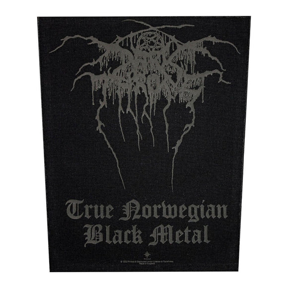 XLG Darkthrone True Norwegian Black Metal Music Woven Back Jacket Patch Applique