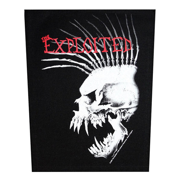XLG The Exploited Bastard Skull Punk Music Woven Back Jacket Patch Applique