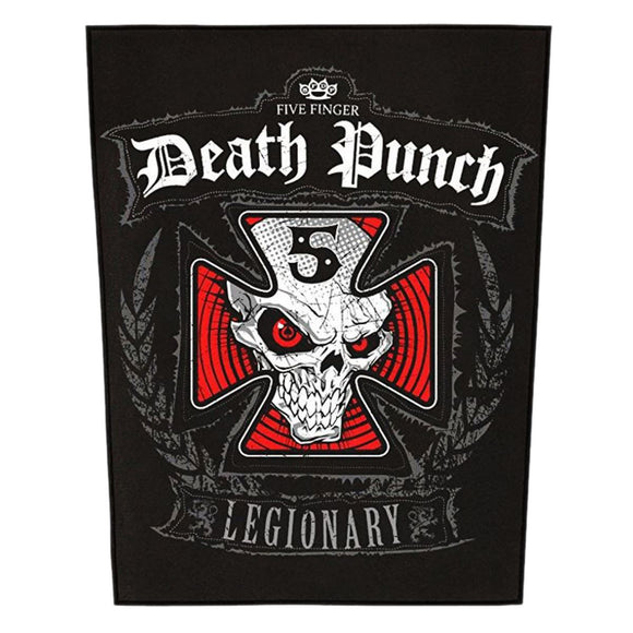 XLG Five Finger Death Punch Legionary Back Patch Metal Jacket Sew On Applique