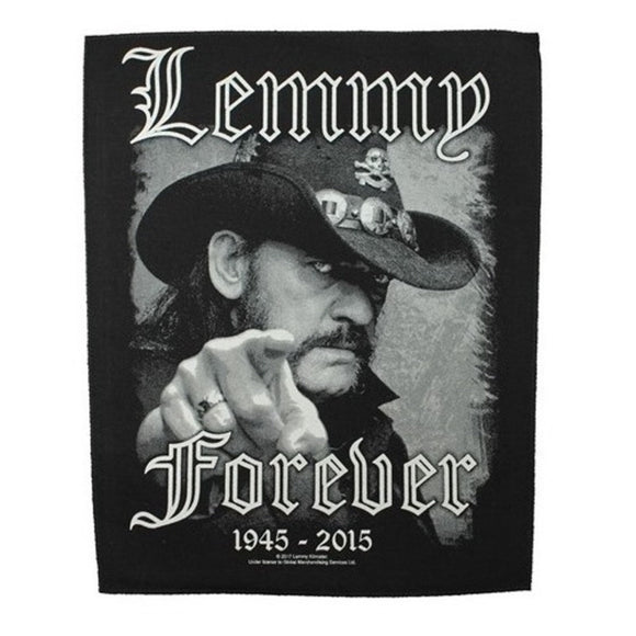 XLG Lemmy Forever 1945-2015 Motorhead Back Patch Heavy Metal Sew On Applique