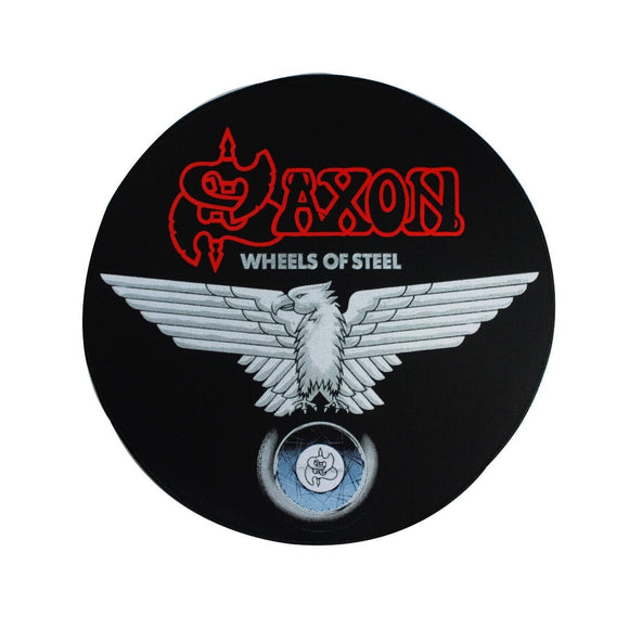XLG Saxon Wheels of Steel Back Patch Album Art Heavy Metal Band Sew On Applique