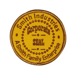 Smith Industries Corporate Seal Patch Family Emblem Embroidered Iron On Applique