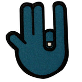 Shocker Hand Gesture Patch Finger Insult Sign Embroidered Iron On Applique