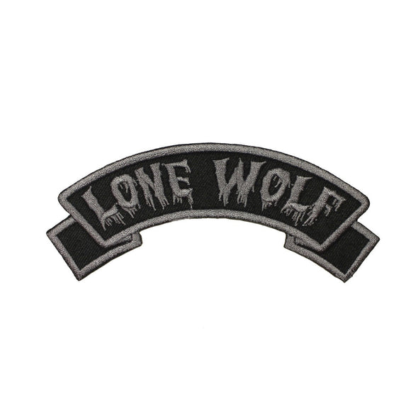 Lone Wolf Arch Patch Kreepsville 666 Name Tag Embroidered Iron On Applique