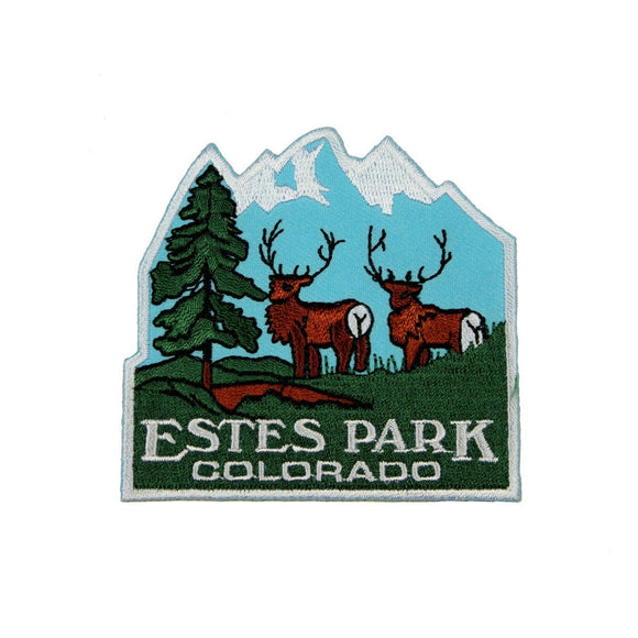 Estes Park Colorado Patch Rocky Mountain Travel Embroidered Iron On Applique