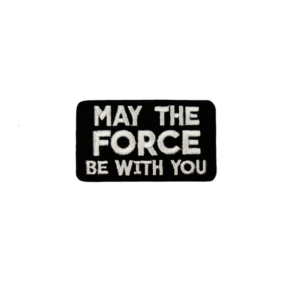 Star Wars Patch May The Force Be With You Movie Quote Iron-On Craft Applique
