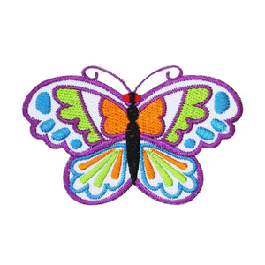 Colorful Butterfly Patch Pastel Cute Bug Kid Craft Embroidered Iron On Applique