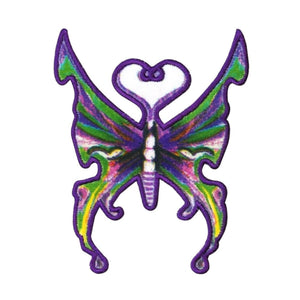 Purple Tie Dye Butterfly Patch Garden Moth Bug Dye Sublimation Iron On Applique