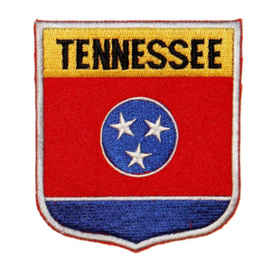 State Flag Shield Tennessee Patch Badge Travel USA Embroidered Iron On Applique