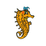 Mr. Seahorse Artist Reed Patch Ocean Animal Tattoo Embroidered Iron On Applique