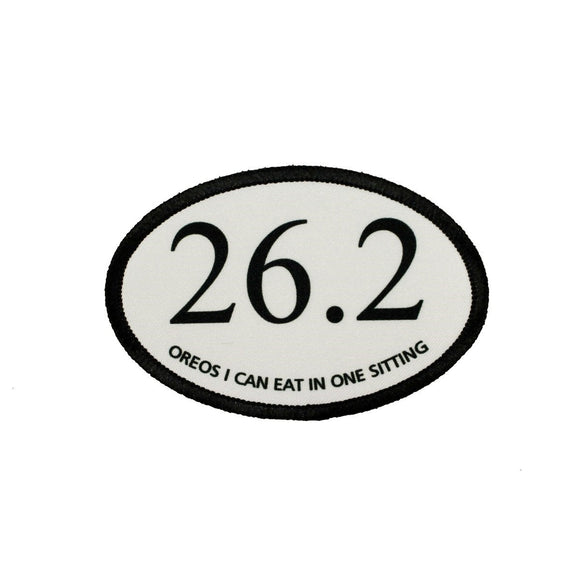 26.2 Oreos I Can Eat In One Sitting Patch Funny Embroidered Iron On Applique