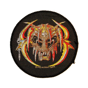 Horned Skeleton Chaos Creature Monster Alchemy Carta Woven Sew On Applique Patch