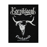 Korpiklaani Finland Skull Band Logo Patch Folk Metal Music Woven Sew On Applique