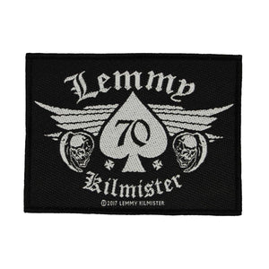 Motorhead Lemmy Kilmister 70 Spade Patch Heavy Metal Band Woven Sew On Applique