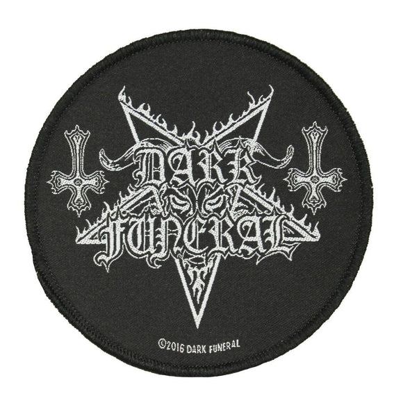 Dark Funeral Logo Patch Black Metal Band Satan Album Woven Sew On Applique