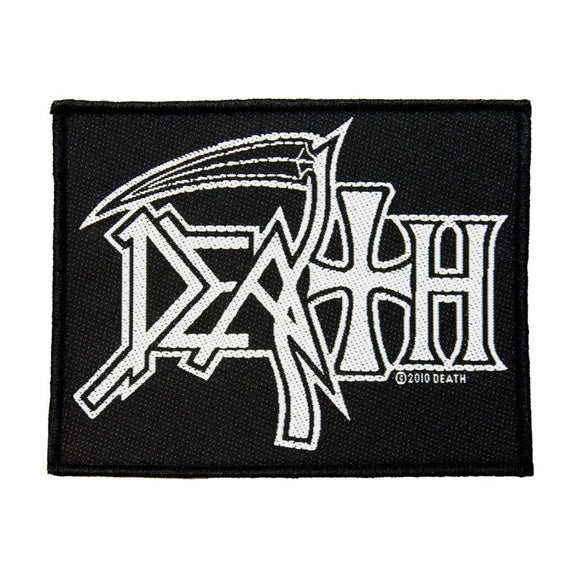 Death Logo Band Patch Metal Music Death Metal Badge Woven Sew On Applique
