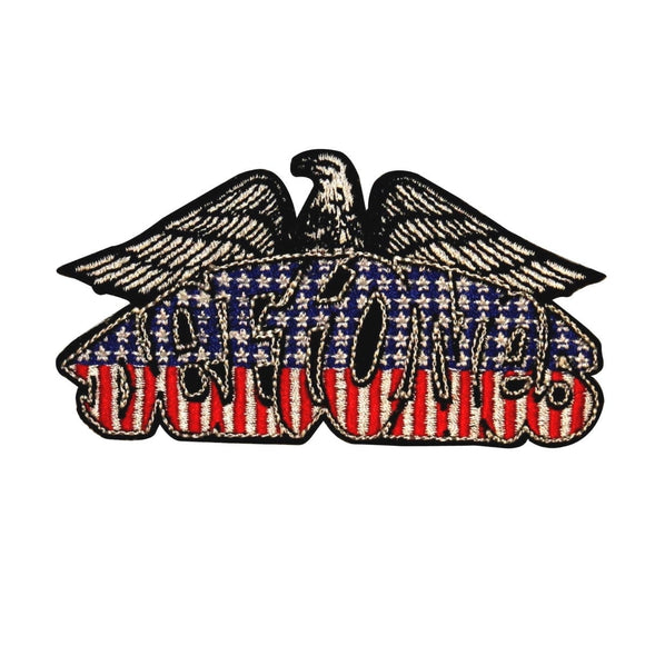 Deftones America Eagle Logo Patch Metal Rock Band Embroidered Iron On Applique