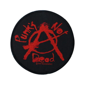 Anarchist Punks Not Dead Patch Graffiti Logo DIY Craft Apparel Sew On Applique