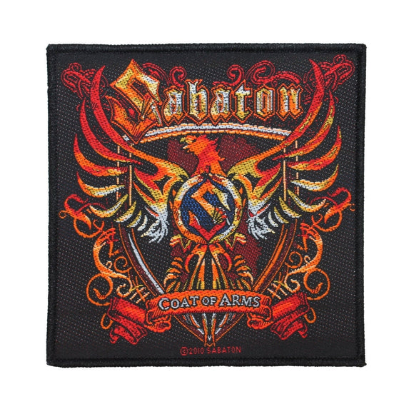Sabaton Coat Of Arms Patch Cover Art Heavy Metal Music Woven Sew On Applique