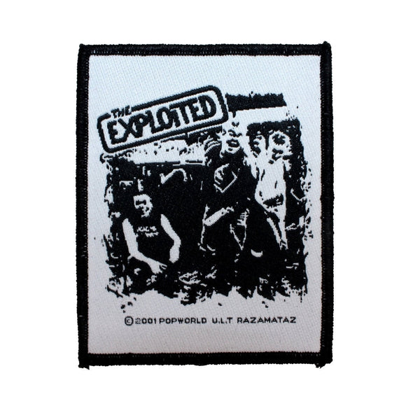 The Exploited Band Pose Patch Punk Rock Music Jacket Woven Sew On Applique