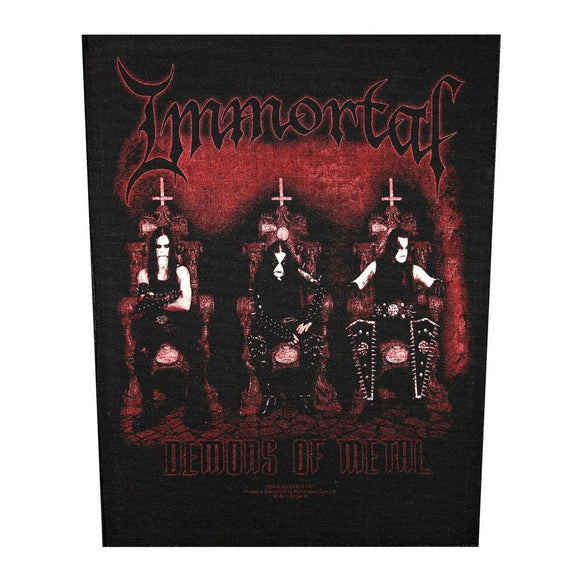 XLG Immortal Demons Of Metal Back Patch Black Metal Music Jacket Sew On Applique