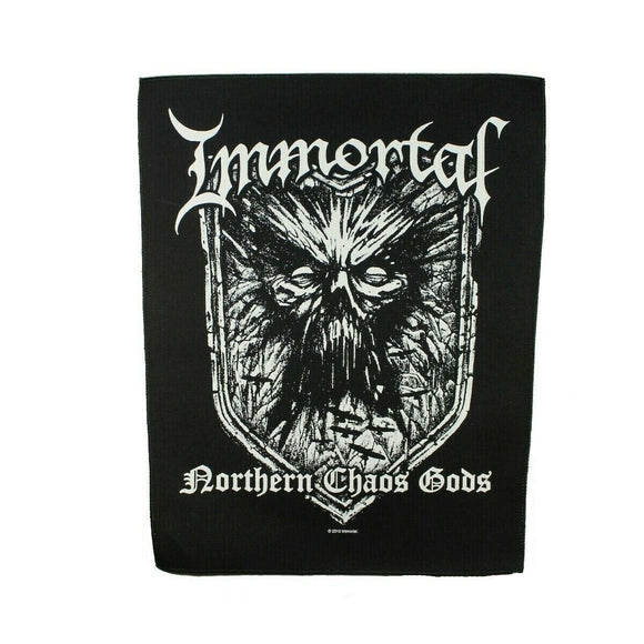 XLG Immortal Northern Chaos Gods Back Patch Heavy Black Metal Sew On Applique