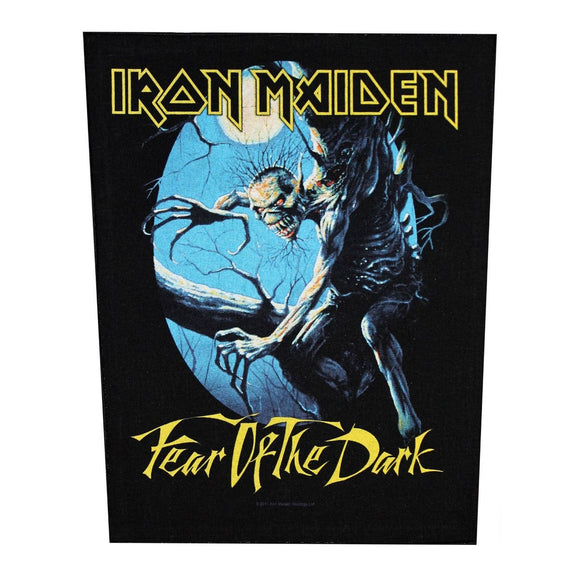 XLG Iron Maiden Fear Of The Dark Rock Music Woven Back Jacket Patch Applique