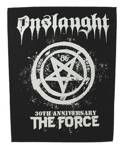 XLG Onslaught The Force 30th Anniversary Back Patch Thrash Metal Sew On Applique
