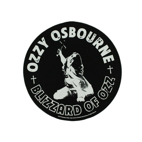 XLG Ozzy Osbourne Blizzard Of Ozz Back Patch Heavy Metal Jacket Sew On Applique