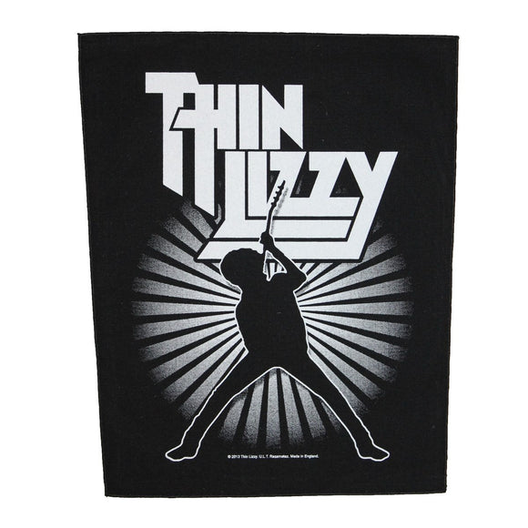 XLG Thin Lizzy Silhouette Back Patch Logo Heavy Metal Jacket Sew On Applique