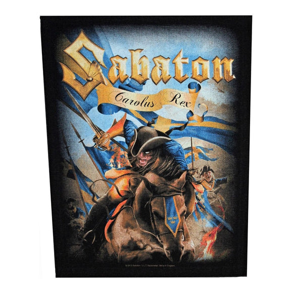 XLG Sabaton Carolus Rex Back Patch Album Art Metal Band Jacket Sew On Applique