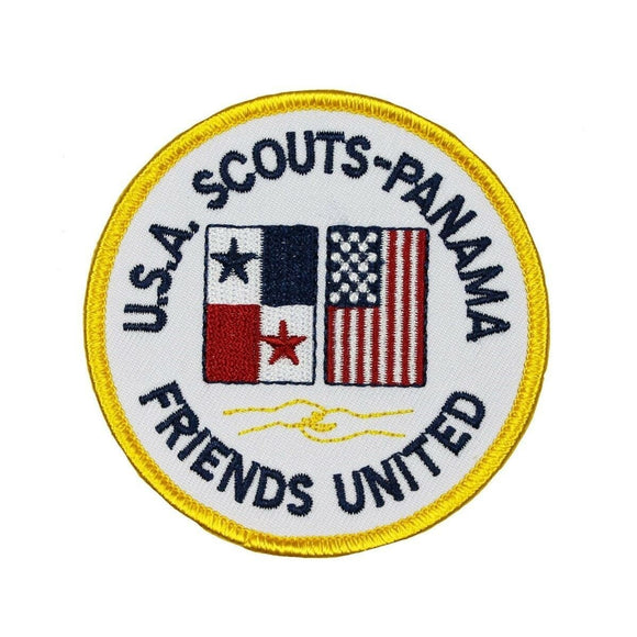 USA Scouts Panama Friends Badge Patch United Scout Embroidered Iron On Applique