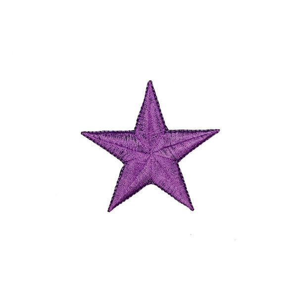 2 1/2 INCH Purple Star Patch Astronomy Astrology Embroidered Iron On Applique
