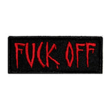 F*ck Off Name Tag Patch Shut Up Get Lost Novelty Embroidered Iron On Applique