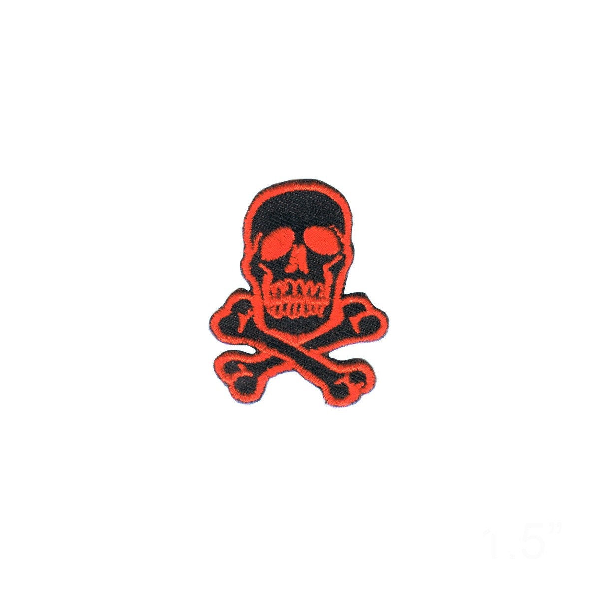  Skull and Crossbones - Embroidered Iron on Patch