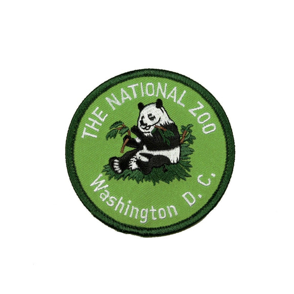 The National Zoo Washington DC Patch Panda Travel Embroidered Iron On Applique