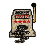 ID 0085 Slot Machine Patch Las Vegas Gambling Win Embroidered Iron On Applique