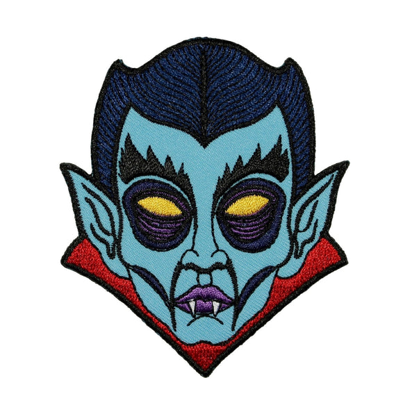 Graves Monster Dracula Patch Kreepsville Vampire Embroidered Iron On Applique