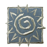 ID 5118 Sun Emblem Patch Tribal Symbol Sunshine Embroidered Iron On Applique