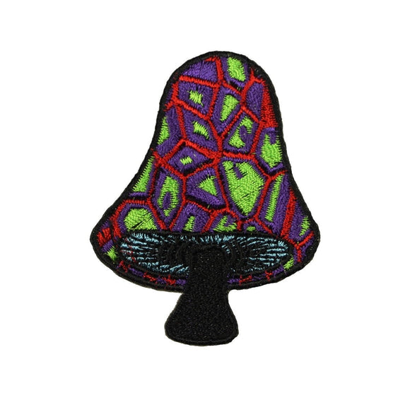 Abstract Mushroom Patch Shroom Fungi Outdoors Embroidered Iron On Applique