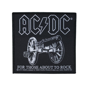 AC/DC ACDC Album Art For Those About To Rock Patch Rock Band Sew On Applique